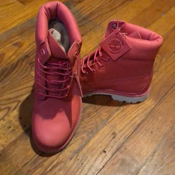 Timberland | Shoes | Timberland Size 7 Light Red Boots Very 